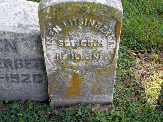 Lieutennt Allen Litsinberger Headstone2